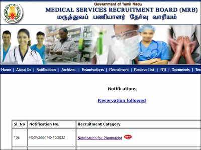 TN MRB Recruitment 2022: Apply Online for 889 Pharmacist Post