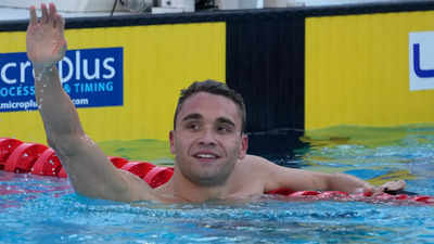 Hungary's Kristof Milak claims men's 100m butterfly gold in Euros