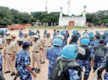 
Bengaluru: 1,000 cops take position near Idgah Maidan in Chamarajpet
