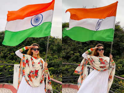 A big salute to all the soldiers who sacrificed their lives for our independence, says Urvashi Rautela on this 75th Independence Day