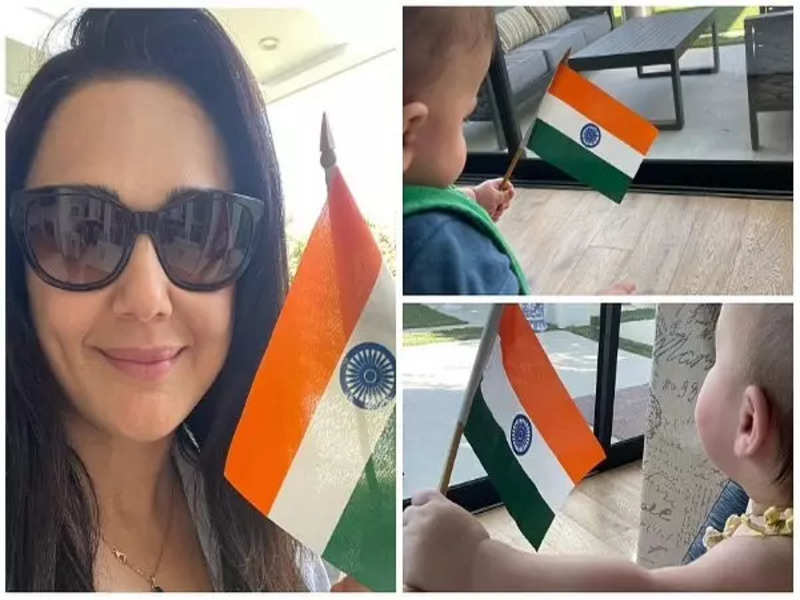 Here's how Preity Zinta celebrated Independence Day with her toddlers