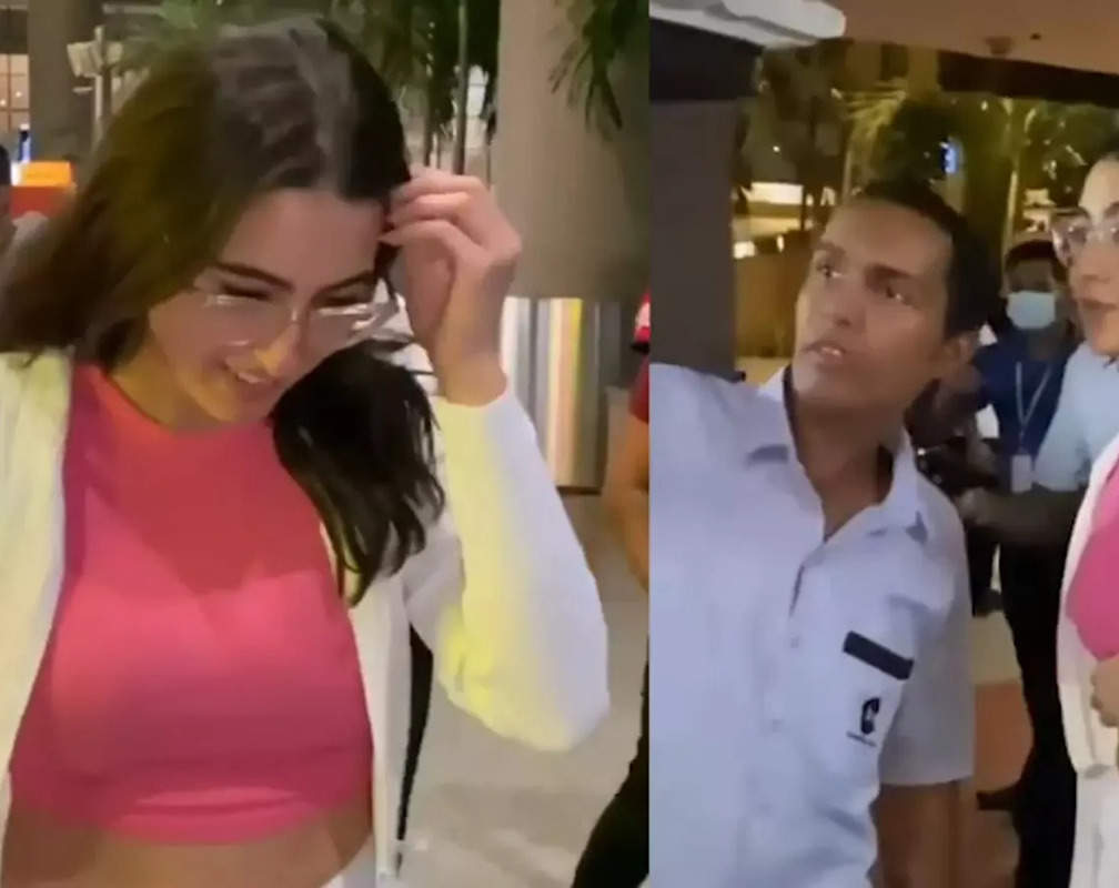
Watch: Sara Ali Khan patiently stops by to click photos with her fans, netizens praise her
