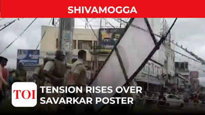 Shivamogga: Section 144 imposed after group of Tipu Sultan followers attempts to remove banners of VD Savarkar