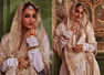 Sonakshi Sinha looks regal in a white and gold anghrakha