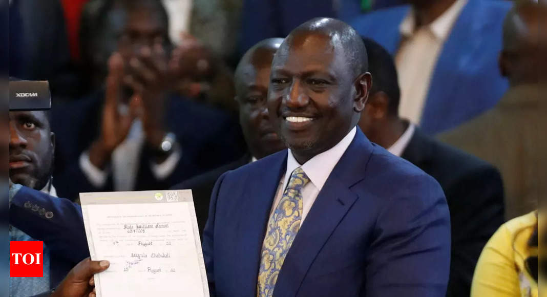 Kenya vote chief declares William Ruto President-elect – Times of India