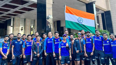 Team India celebrates Independence Day in Harare