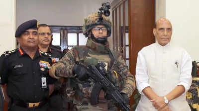 Rajnath Singh hands over multiple indigenous weapons to Army