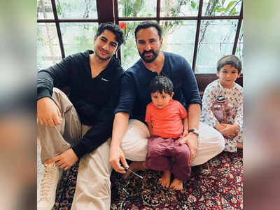 Kareena Kapoor Khan shares a picture of her 'gang of boys' Saif Ali Khan, Ibrahim Ali Khan, Taimur and Jeh