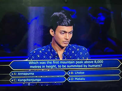 KBC: Rs 1 cr quest which Ayush couldn't answer
