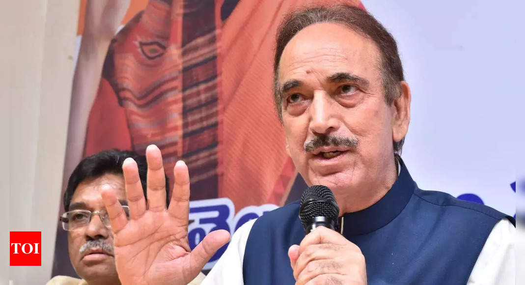 Ghulam Nabi Azad resigns from J&K Congress campaign panel hours after being appointed chairman | India News – Times of India