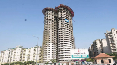 Noida Supertech twin towers: 3 former chief fire officers booked for providing NOC