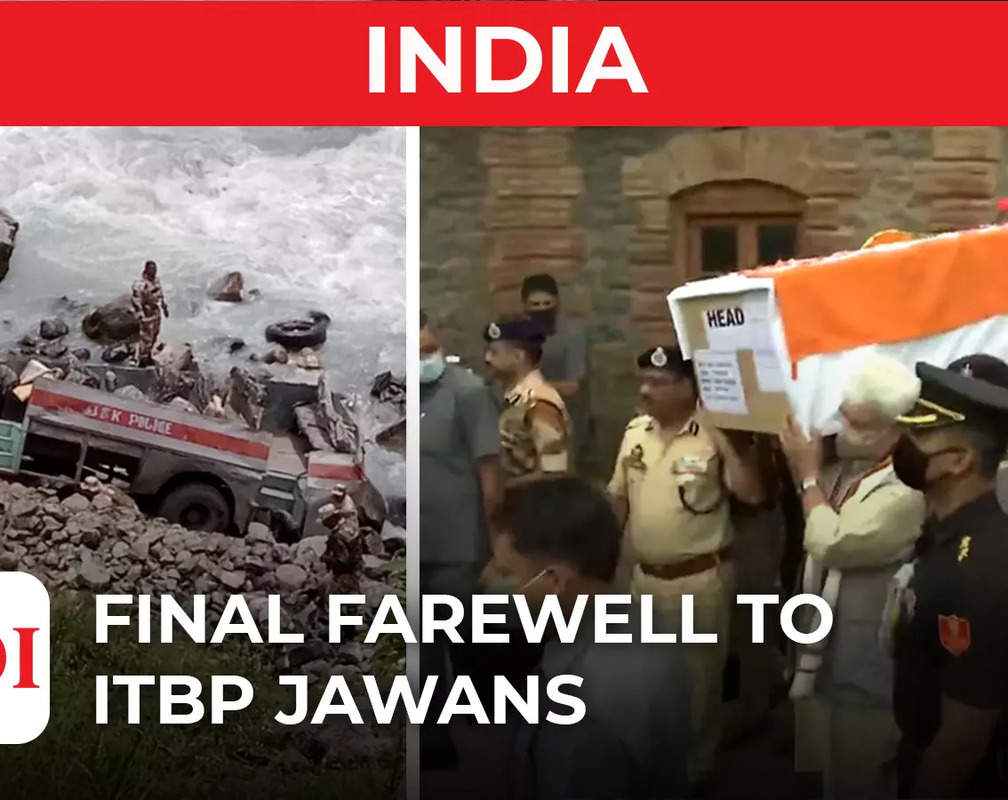
Watch: J&K LG Manoj Sinha lends shoulder to mortal remains of 7 ITBP jawans
