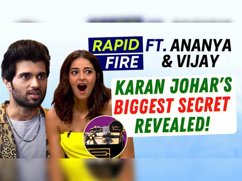 Liger Rapid Fire: Vijay Deverakonda-Ananya Panday REVEAL Karan Johar's Biggest Secret