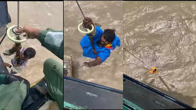 Gujarat: 14 fishermen rescued by Indian Coast Guard from adrift boat off Valsad coast