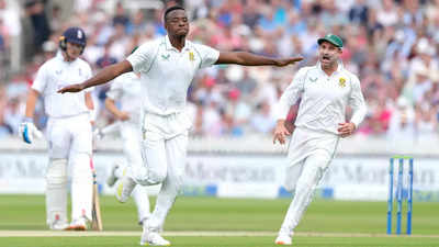 1st Test: South Africa's Rabada and Nortje rock England on Day 1