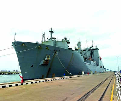 Repair done for US naval ship in India