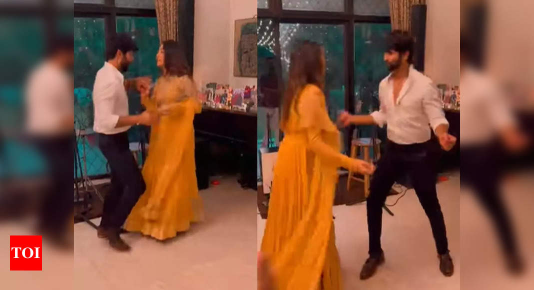This video of Shahid Kapoor dancing with Mira Kapoor on her parents’ 40th wedding anniversary is all things cute – Times of India