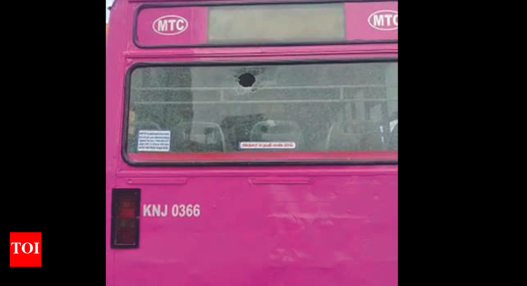 Asked to not travel on footboard, college students damage bus in