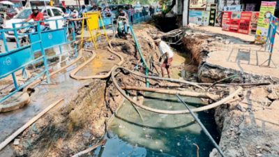 Sewage cesspools galore in Chennai’s new storm water drains