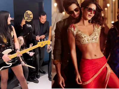 Jimmy Fallon shows Demi Lovato his moves as he grooves to Katrina Kaif and Sidharth Malhotra's 'Kala Chashma' - WATCH