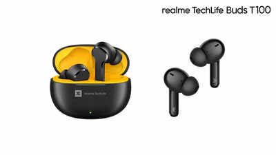Realme TechLife T100 true wireless earbuds with fast charging support launched, priced at Rs 1,499