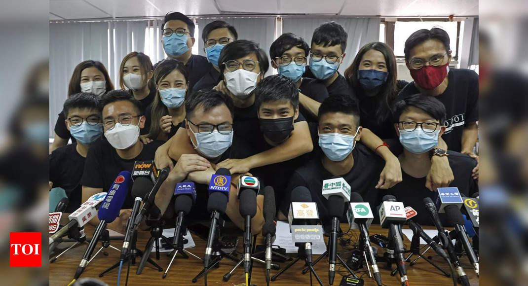 Hong Kong political activists plead guilty amid crackdown – Times of India