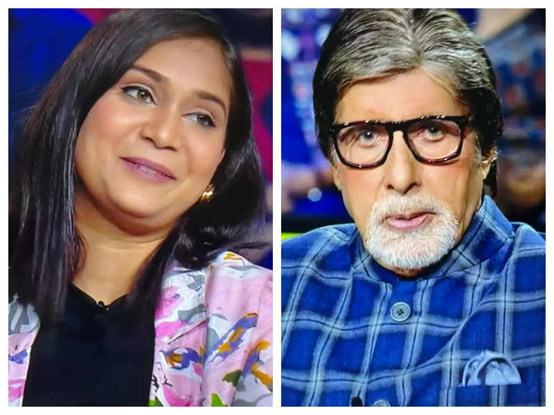 Kaun Banega Crorepati 14: Contestant Nidhi Kathiyar shares make-up tips with Amitabh Bachchan; the latter introduces her to his make-up man during the break