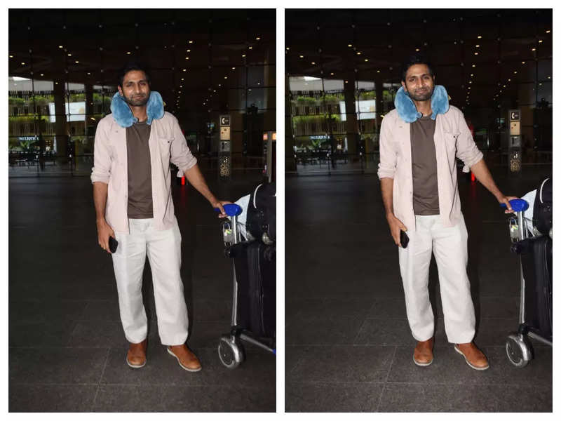 Vaibhav Tatwawaadi clicked at Mumbai airport after wrapping up his shoot in London; See pics