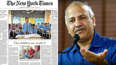 BJP accuses AAP of paying NYT to spotlight education minister Manish Sisodia