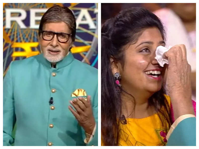 Kaun Banega Crorepati 14: Contestant Yashasvi Saxena gets emotional after making to the hot seat; host Big B wipes her tears