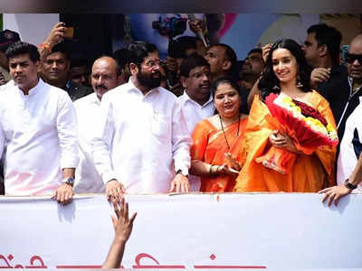 Janmashtami 2022: Shraddha Kapoor celebrates Dahi Handi with Maharashtra CM Eknath Shinde