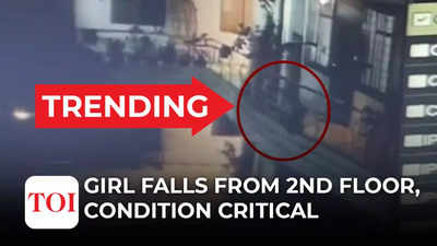 On cam: 9-year-old girl falls from second floor of her apartment in Bhopal, video goes viral