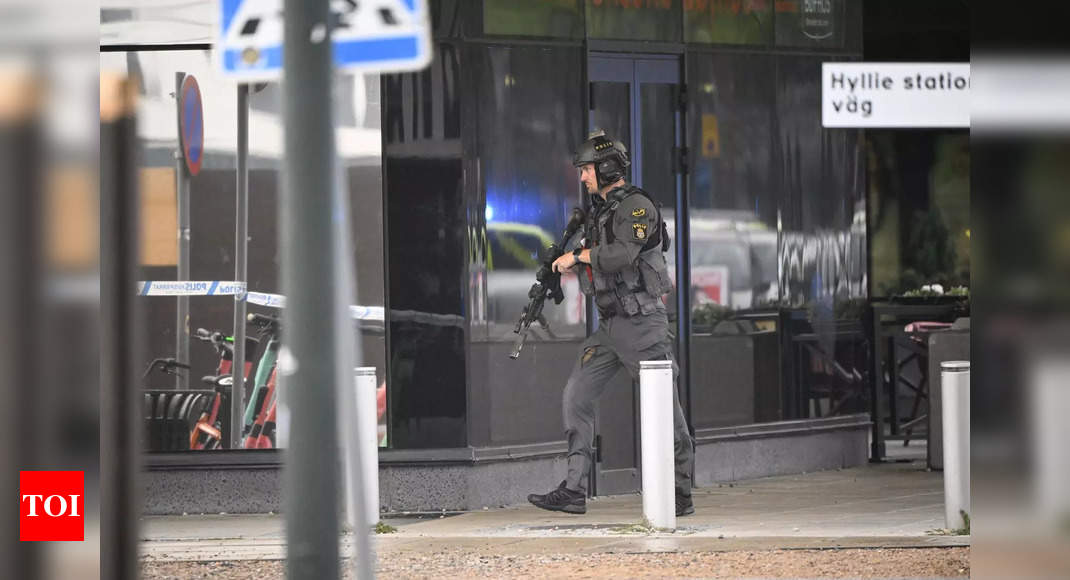 Swedish police arrest teenage boy for shopping centre shooting – Times of India