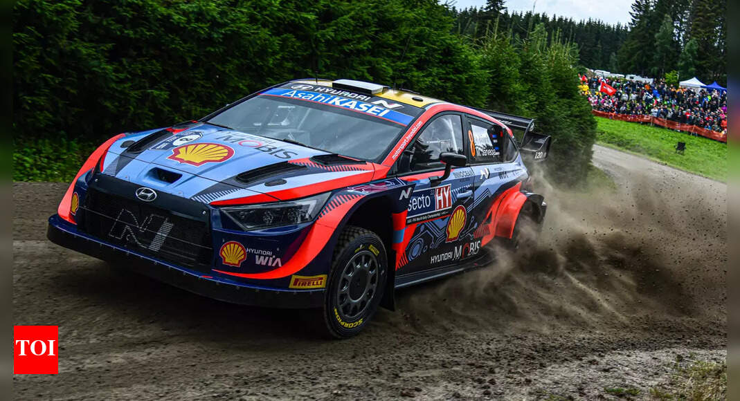Tanak takes Rally of Belgium lead as Neuville drives into ditch ...