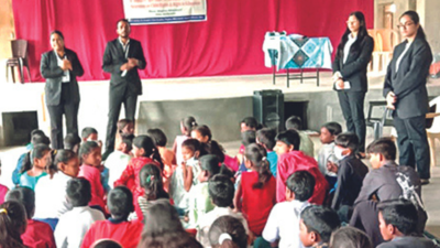 Chanakya National Law University pupils reach out to rural children