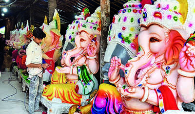 No Curbs On Height Of Ganesh Idols At Pandals In Vizag | Visakhapatnam News  - Times of India