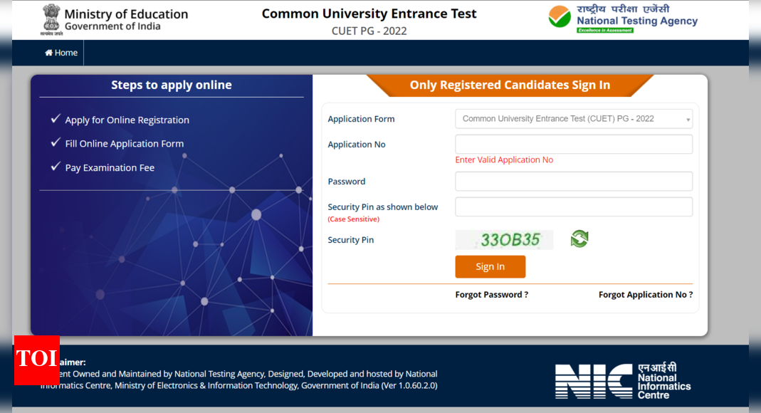 CUET PG 2022 CUET Application Correction Window Re opened Cuet nta 