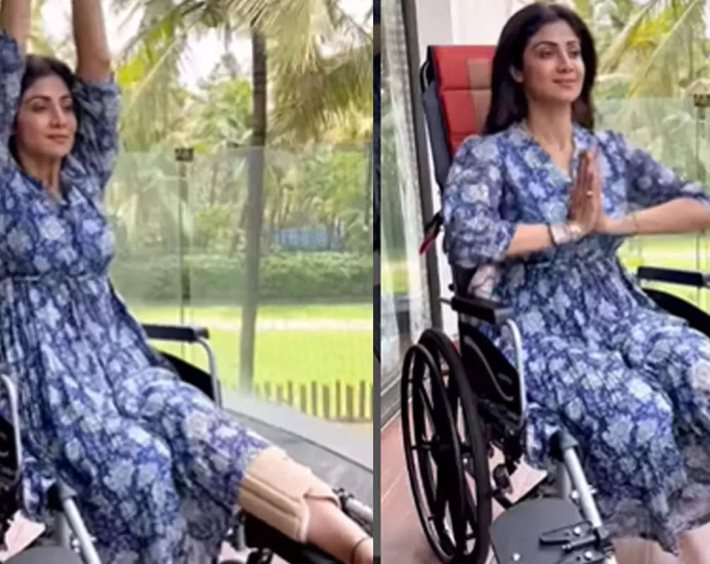 
Shilpa Shetty Kundra inspires people yet again as she performs yoga on wheelchair
