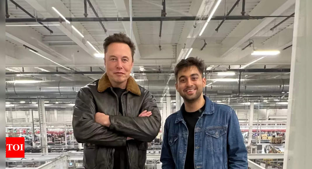 Elon Musk meets his Twitter friend from India – Times of India
