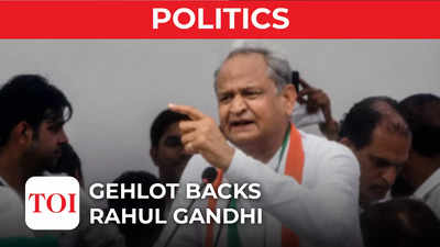 Rajasthan CM Ashok Gehlot backs Rahul Gandhi as Congress president