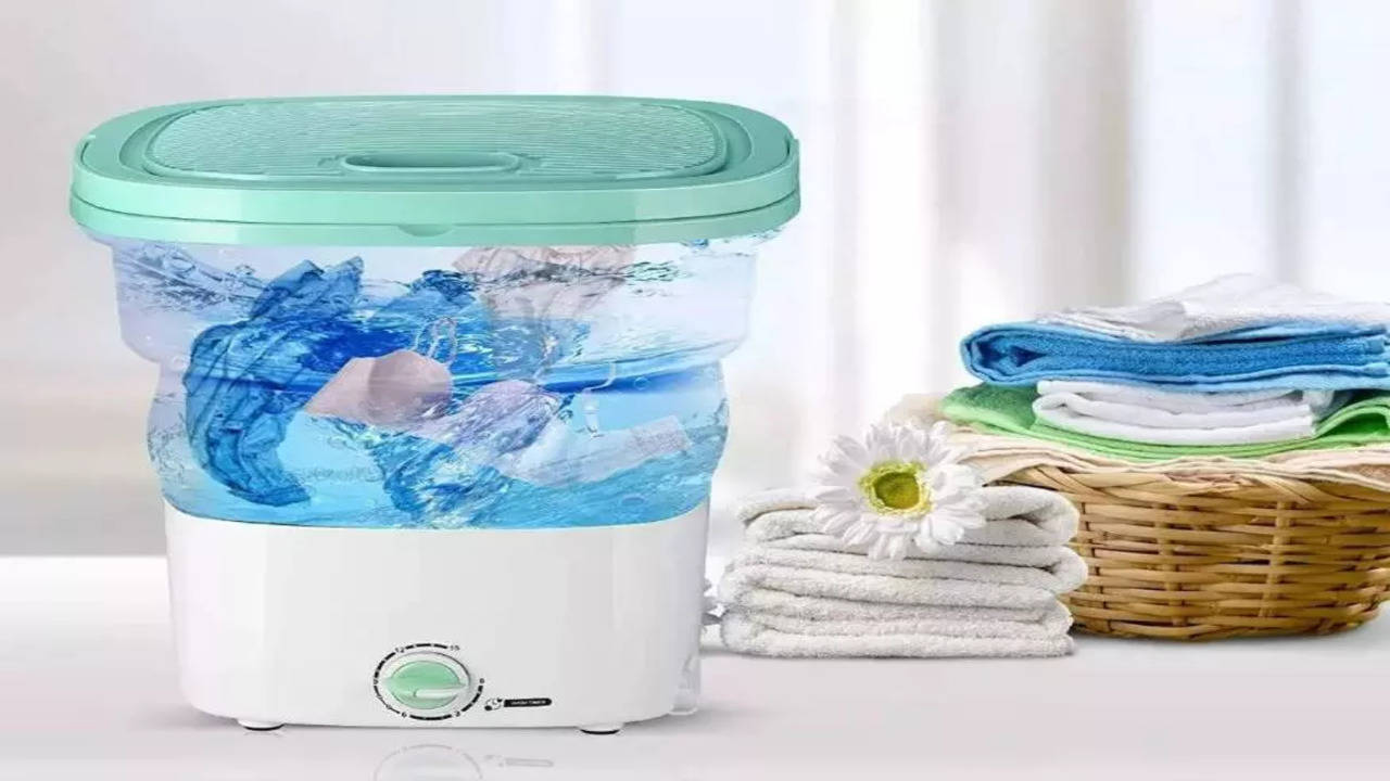  Mini Foldable Washer and Spin Dryer-Super Energy