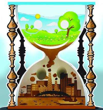 Ecological Drawing On The Theme Of Environmental Pollution Stock  Illustration - Download Image Now - iStock