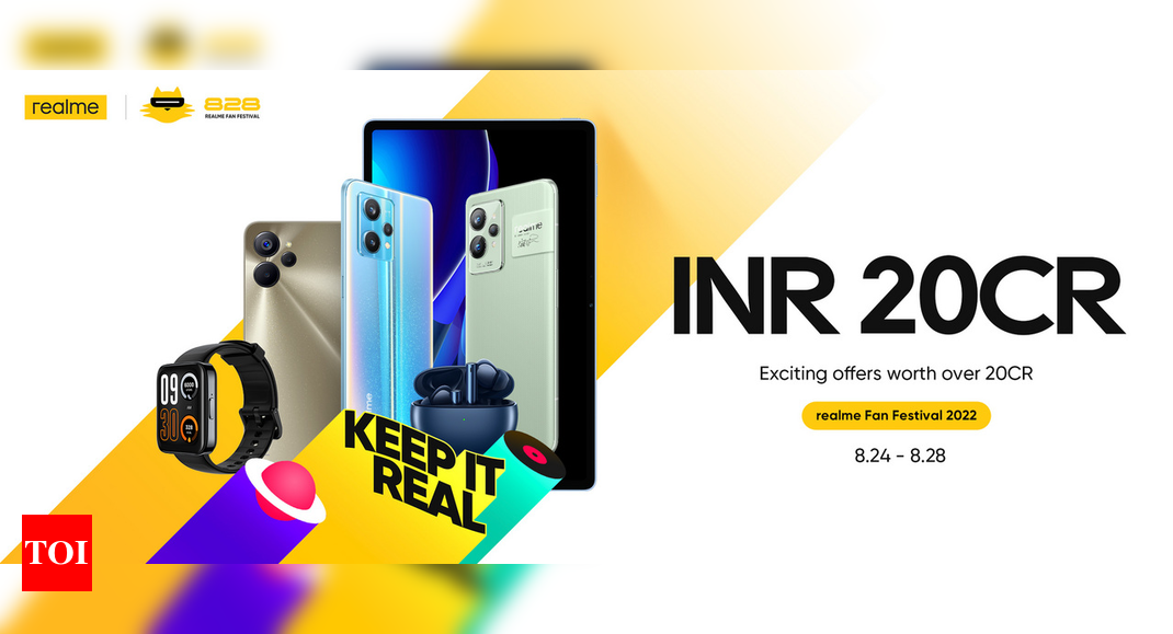 Realme Fan Festival: Deals and discounts on smartphones, laptops and more – Times of India