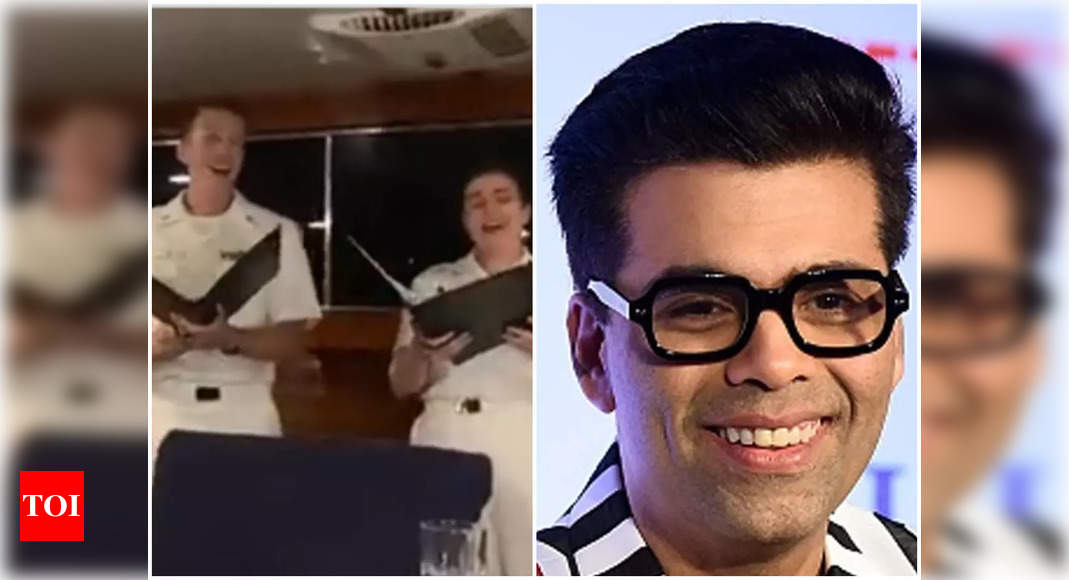 US Navy officers perform Kal Ho Naa Ho song at a dinner party; Karan Johar reacts – Times of India ►