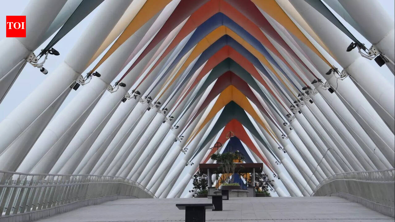 In pics: Atal Bridge at the iconic Sabarmati riverfront