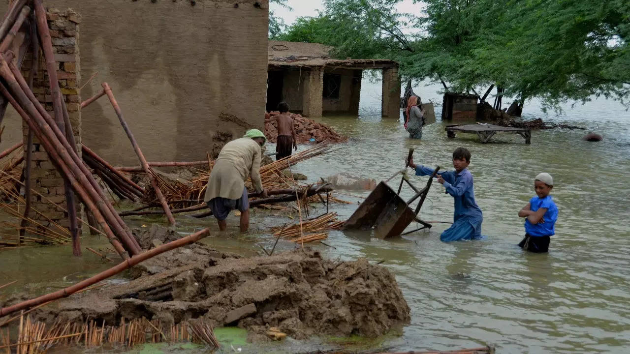 Flood in Pakistan: Pakistan declares emergency as millions affected by floods | World News - Times of India