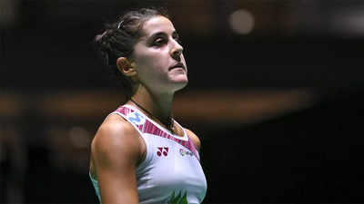 Carolina Marin vows to return to top after badminton worlds exit