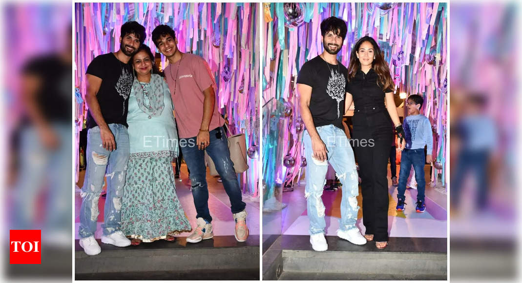 Photos: Shahid Kapoor and Mira Kapoor host a party on their daughter Misha’s birthday; Inaaya, Yash Roohi and star kids attend the celebration – Times of India