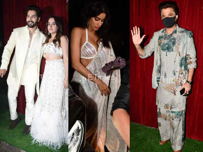 Photos: Varun Dhawan, Anil Kapoor, Janhvi Kapoor, Malaika Arora and others attend Kunal Rawal's pre-wedding bash