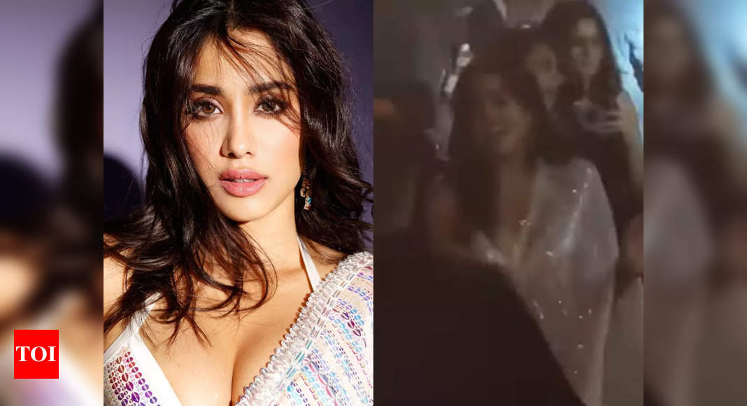 Janhvi Kapoor burns the dance floor as she grooves to Zingat at Kunal Rawal’s pre-wedding bash – WATCH – Times of India